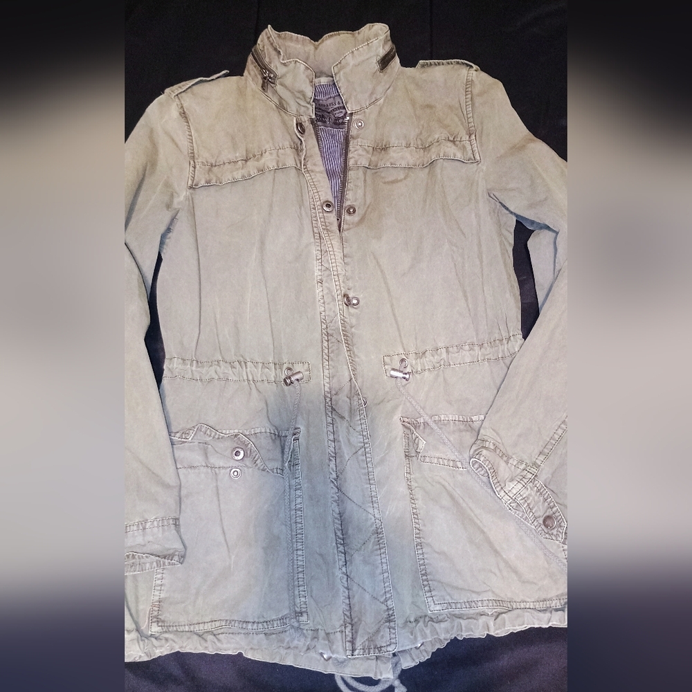 Levi's Women's Sz XS Green Army Field Utility Jacket